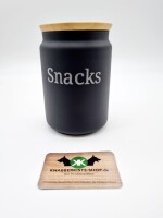 Knabberkistes Snackglas Schwarz