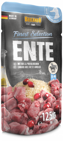 BELCANDO® ENTE MIT REIS & PREISELBEEREN Pouch 125g