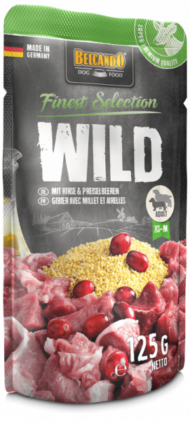 BELCANDO® WILD MIT HIRSE & PREISELBEEREN Pouch 300g