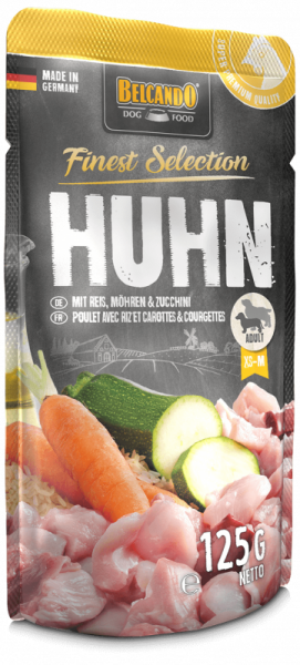 BELCANDO® HUHN MIT REIS, MÖHREN & ZUCCHINI Pouch 125g