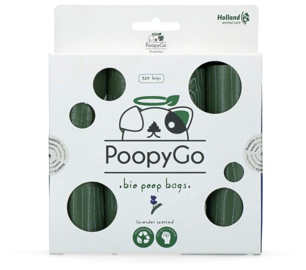 PoopyGo Eco Umweltfreundlich 120 St. (8x15 Beutel) Lavendel