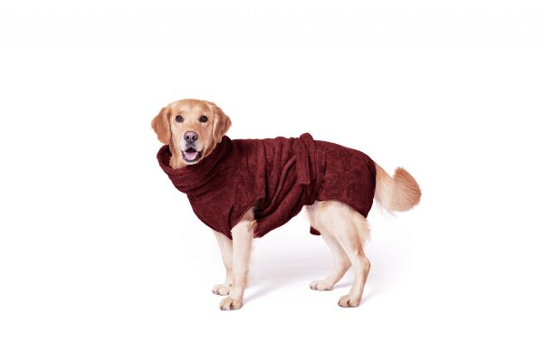 Hundebademantel von Lills "Cranberry"  Limited Edition