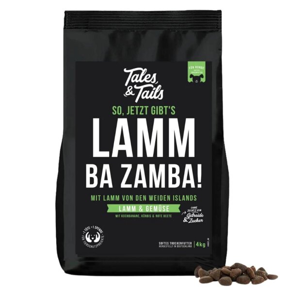 TALES & TAILS LammBa Zamba! - Hundefutter mit Lamm - softes Trockenfutter